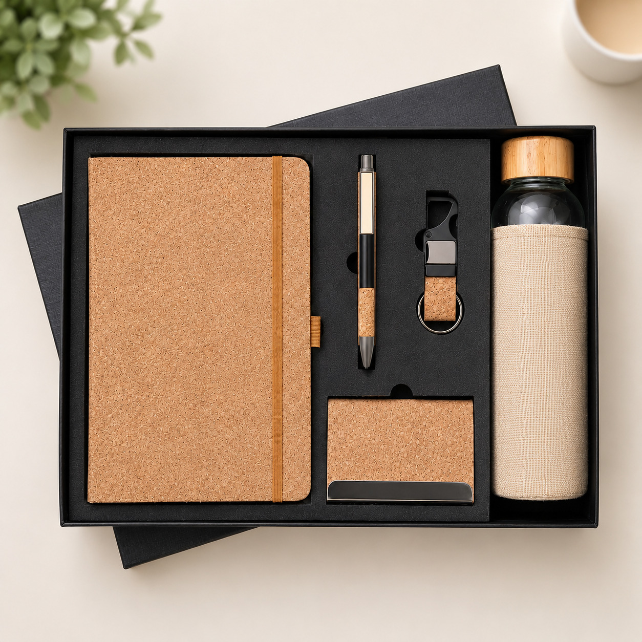 Corporate Employee Appreciation Gifts Sustainable Cork Executive Set